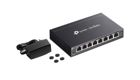 8-портов 2.5G мулти-гигабитов неуправляем настолен комутатор TP-Link Omada DS108G-M2