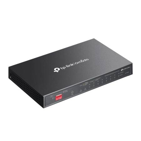 10-портов неуправляем комутатор TP Link Omada DS110GMP с 8-портов PoE+