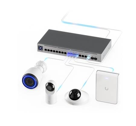 16-портов гигабитов комутатор Ubiquiti UniFi Switch Pro Max 16 PoE USW-Pro-Max-16-PoE