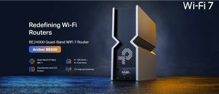 Рутер Wi-Fi 7 TP-Link Archer BE900 24000 4-лентов