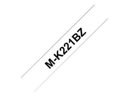 BROTHER MK221 tape cassette 9mmx8m white black none laminate for P-touch 60 65 75 80 85 110