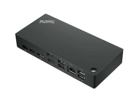 Докинг станция Lenovo Жичен USB 3.2 Gen 1 (3.1 Gen 1) Type-C 40AY0090EU - Черен