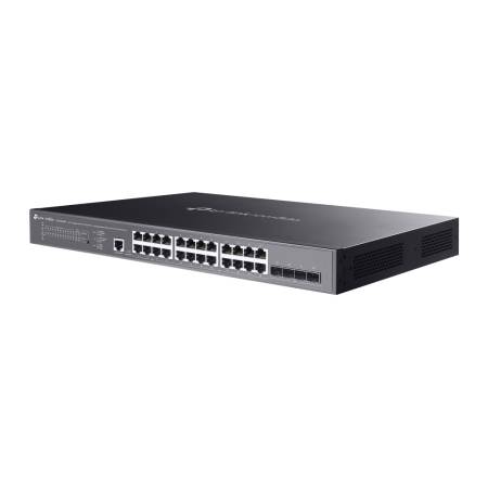 24-портов гигабитов и 4-портов 10GE SFP+ L2+ управляван комутатор TP Link Omada SG3428XMPP с 16-портов PoE+ и 8-портов PoE++