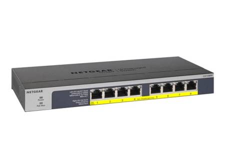 NETGEAR 8-Port PoE/PoE+ Gigabit Ethernet Unmanaged Switch GS108LP
