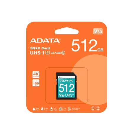 ADATA 512GB SDXC UHS-I U3 V30S