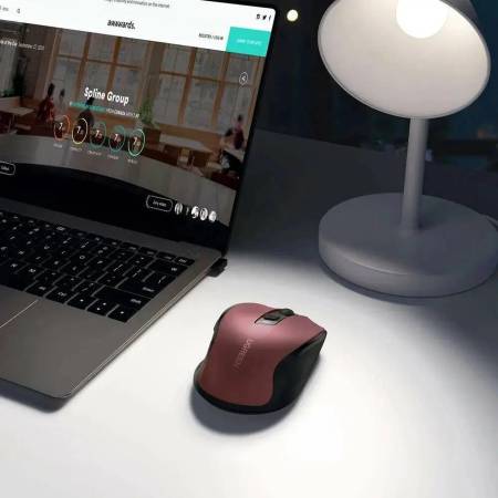 Безжична оптична мишка Ugreen MU006 159933 USB 2.4GHz / Bluetooth 5.0 4000 DPI - червена