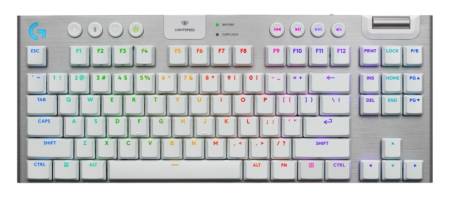 Logitech G915 X LIGHTSPEED TKL Low-Profile Wireless Gaming Keyboard - WHITE - US INT`L - EMEA28i-935