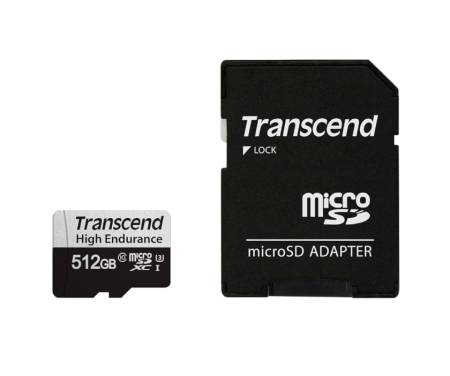 Transcend 512GB micro SD w/ adapter UHS-I U3