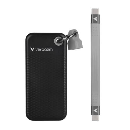 Verbatim Pocket SSD USB 3.2 Gen 2 1TB Black/Grey