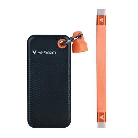 Verbatim Pocket SSD USB 3.2 Gen 2 1TB Black/Orange