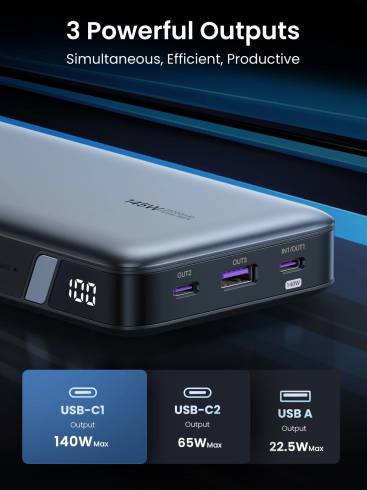 Външна батерия Ugreen Nexode 25000mAh 145W PB205 90597A