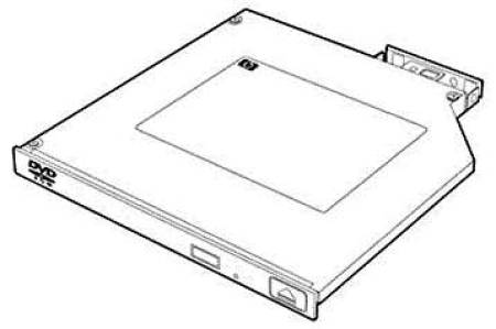 HPE 9.5mm SATA DVD-RW JackBlack G9 Optical Drive