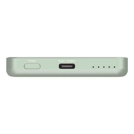 Verbatim Charge 'n' Go Essentials Power Bank Magnetic Wireless 5000mAh Green