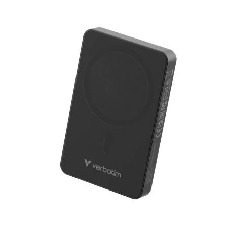 Verbatim Charge 'n' Go Essentials Power Bank Magnetic Wireless 10000mAh Black