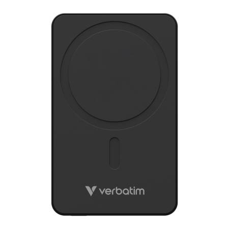 Verbatim Charge 'n' Go Essentials Power Bank Magnetic Wireless 10000mAh Black