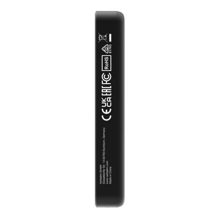 Verbatim Charge 'n' Go Essentials Power Bank Magnetic Wireless 10000mAh Black