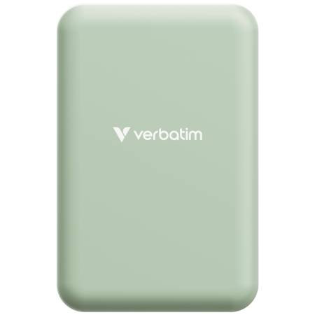 Verbatim Charge 'n' Go Essentials Power Bank Magnetic Wireless 20000mAh Green