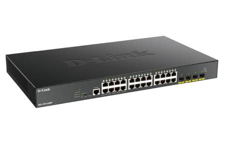 D-Link 24-port Gigabit PoE Smart Managed Switch with 4x 10G SFP+ ports