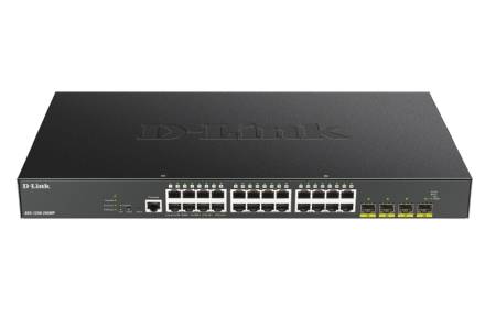 D-Link 24-port Gigabit PoE Smart Managed Switch with 4x 10G SFP+ ports