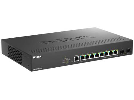 D-Link 8-Port 2.5G Base-T PoE and 2-port 10G SFP+ Smart Managed Switch