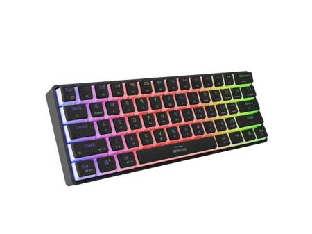 Genesis Mechanical Gaming Keyboard Thor 660 G2 Wireless RGB Backlight BLACK GATERON RED