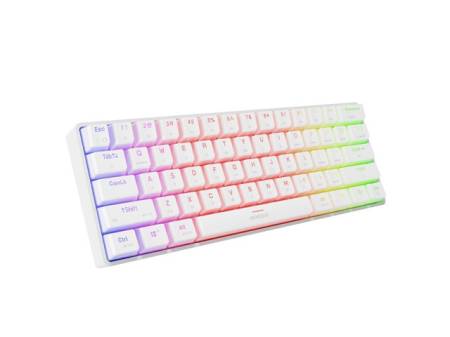 Genesis Mechanical Gaming Keyboard Thor 660 G2 Wireless RGB Backlight WHITE GATERON RED
