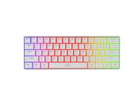 Genesis Mechanical Gaming Keyboard Thor 660 G2 Wireless RGB Backlight WHITE GATERON RED
