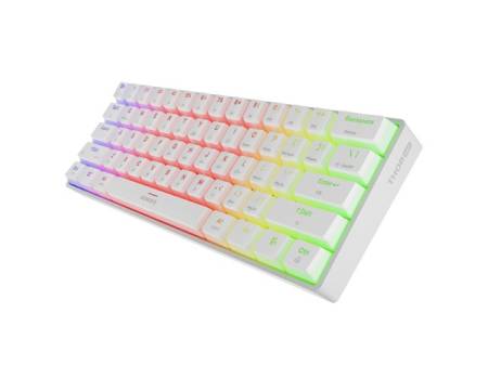 Genesis Mechanical Gaming Keyboard Thor 660 G2 Wireless RGB Backlight WHITE GATERON RED