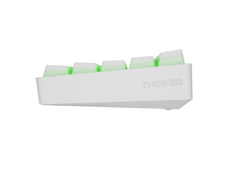 Genesis Mechanical Gaming Keyboard Thor 660 G2 Wireless RGB Backlight WHITE GATERON RED