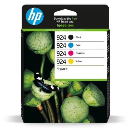 HP 924 CMYK Ink Cartridge 4-Pack