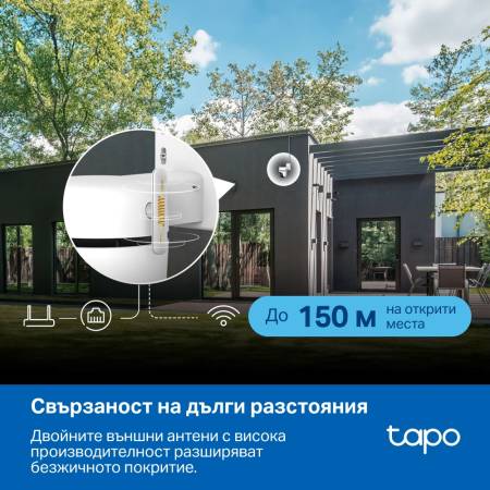 Външна охранителна камера TP-Link Tapo C530WS 3K 5MP панорамна