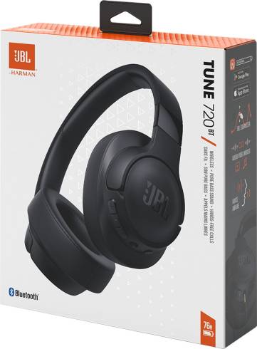 Безжични слушалки JBL Tune 720BT JBLT720BTBLK - черни