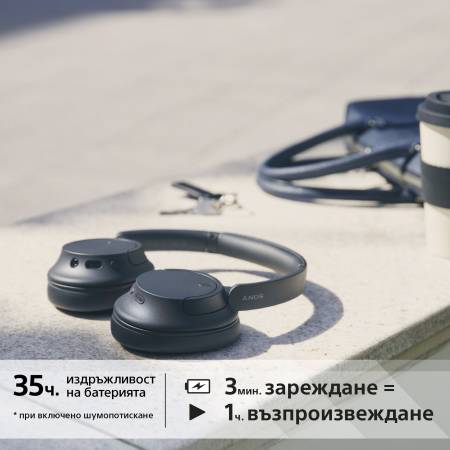 Слушалки Sony Headset WH-CH720N - черни