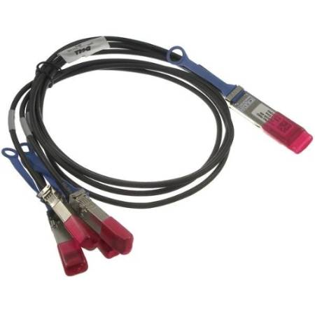 Dell Networking Cable100GbE QSFP28 to 4xSFP28 Passive DirectAttachBreakout Cable