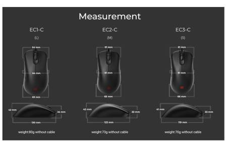 BenQ ZOWIE EC3-CW Wireless Mouse For Esports