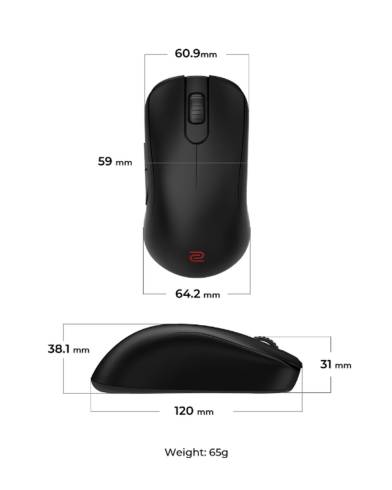 BenQ ZOWIE S2-DW 4K Wireless Mouse for Esports