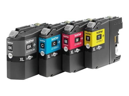BROTHER LC-127XL ink cartridge black and tri-colour high capacity 1-pack blister without alarm