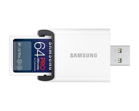 Samsung 64GB SD Card PRO Ultimate with USB Reader