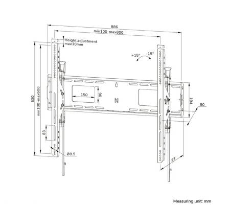 Neomounts Level-750 Wall Mount (XL