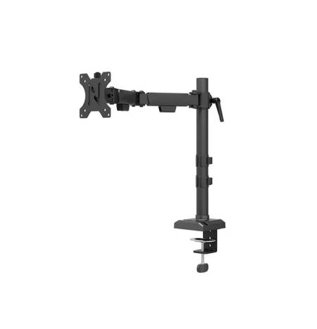 Neomounts Nero Single Flat Screen Desk Mount (phone holder+Quick-fix clamp/grommet)