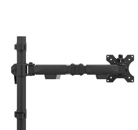 Neomounts Nero Single Flat Screen Desk Mount (phone holder+Quick-fix clamp/grommet)