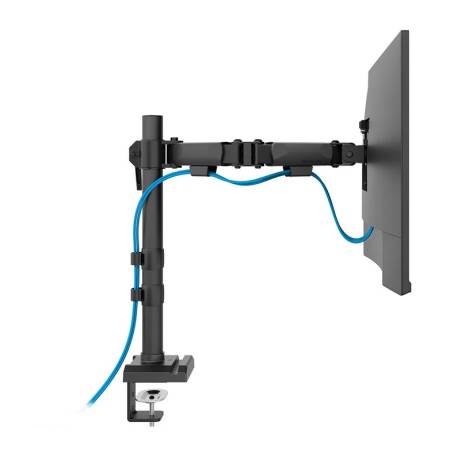 Neomounts Nero Single Flat Screen Desk Mount (phone holder+Quick-fix clamp/grommet)
