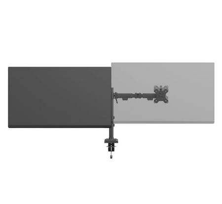 Neomounts Nero Double Flat Screen Desk Mount (phone holder+Quick-fix clamp/grommet)