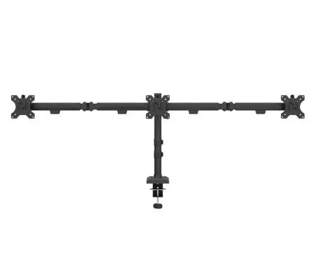 Neomounts Nero Triple Flat Screen Desk Mount (phone holder+Quick-fix clamp/grommet)