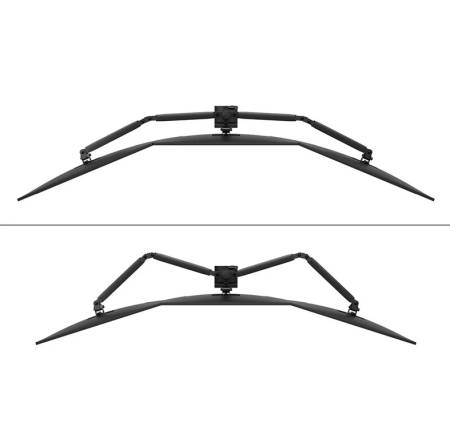 Neomounts Nero Triple Flat Screen Desk Mount (phone holder+Quick-fix clamp/grommet)