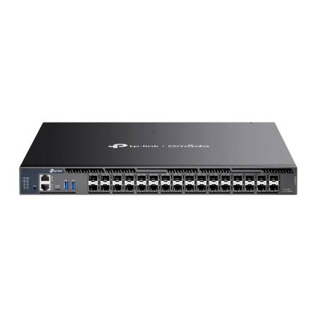 26-портов 10G модулен L3 управляван агрегационен комутатор с 6 25G слота TP-Link Omada SX6632YF
