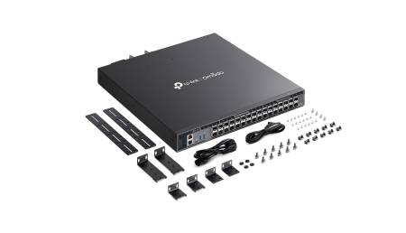 26-портов 10G модулен L3 управляван агрегационен комутатор с 6 25G слота TP-Link Omada SX6632YF