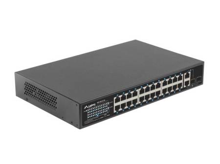 Lanberg Switch 24 x 100MB POE+/2 x Combo Rack 19" Gigabit Ethernet
