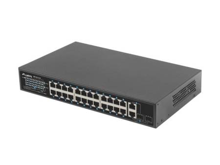 Lanberg Switch 24 x 100MB POE+/2 x Combo Rack 19" Gigabit Ethernet