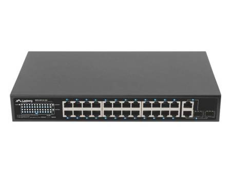 Lanberg Switch 24 x 100MB POE+/2 x Combo Rack 19" Gigabit Ethernet